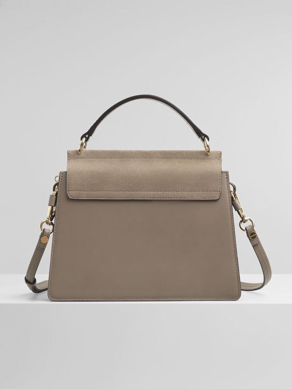 Mini Bolsos Mujer Chloé Faye Gris Suede INCK87345